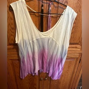 We the free multi colored tank top, worn twice